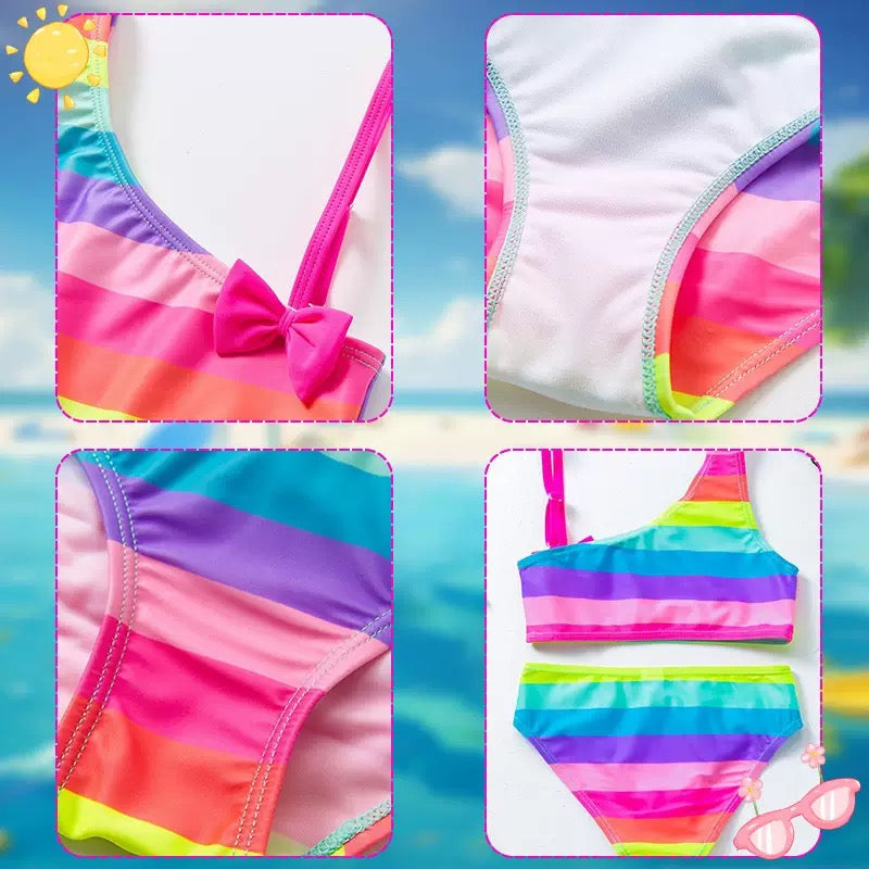 Cute swimsuit rainbow colour
