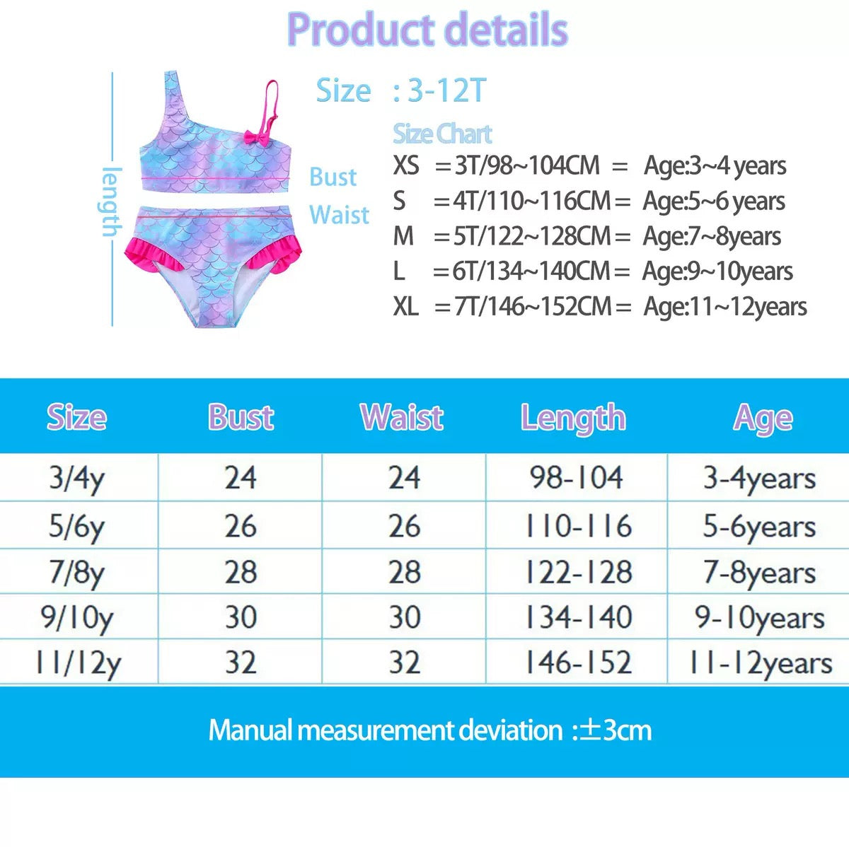 Cute scale swimsuit for girl