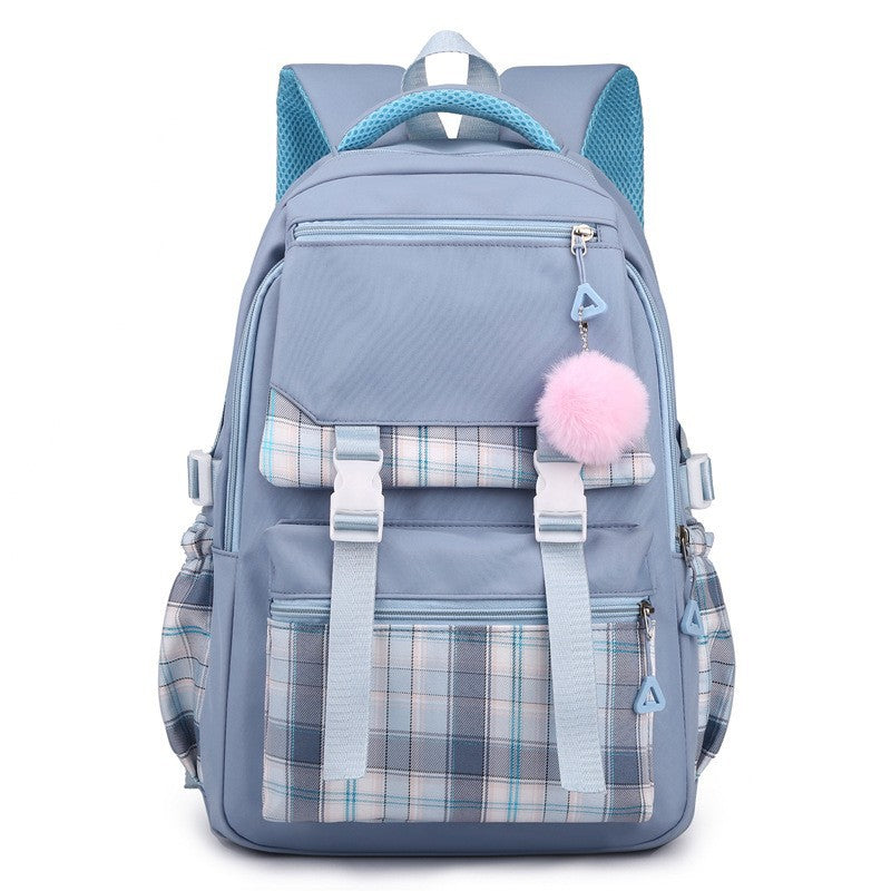 Backpack - School Bags plaid Kawaii Ita Backpack