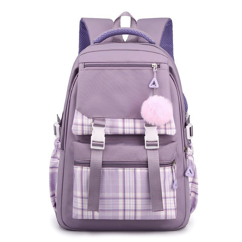 Backpack - School Bags plaid Kawaii Ita Backpack